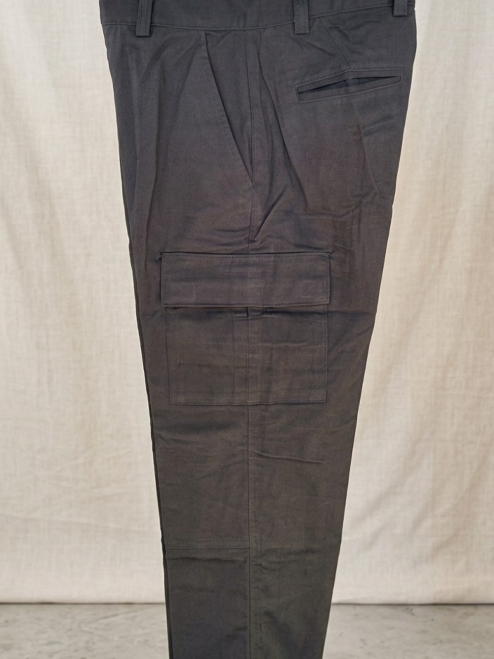 Tesla Men's Black Cargo Pants with Flap Pocket
